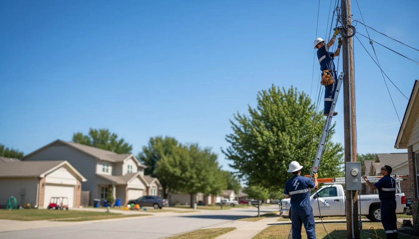 Residential electrician providing installation services in O Brien, FL